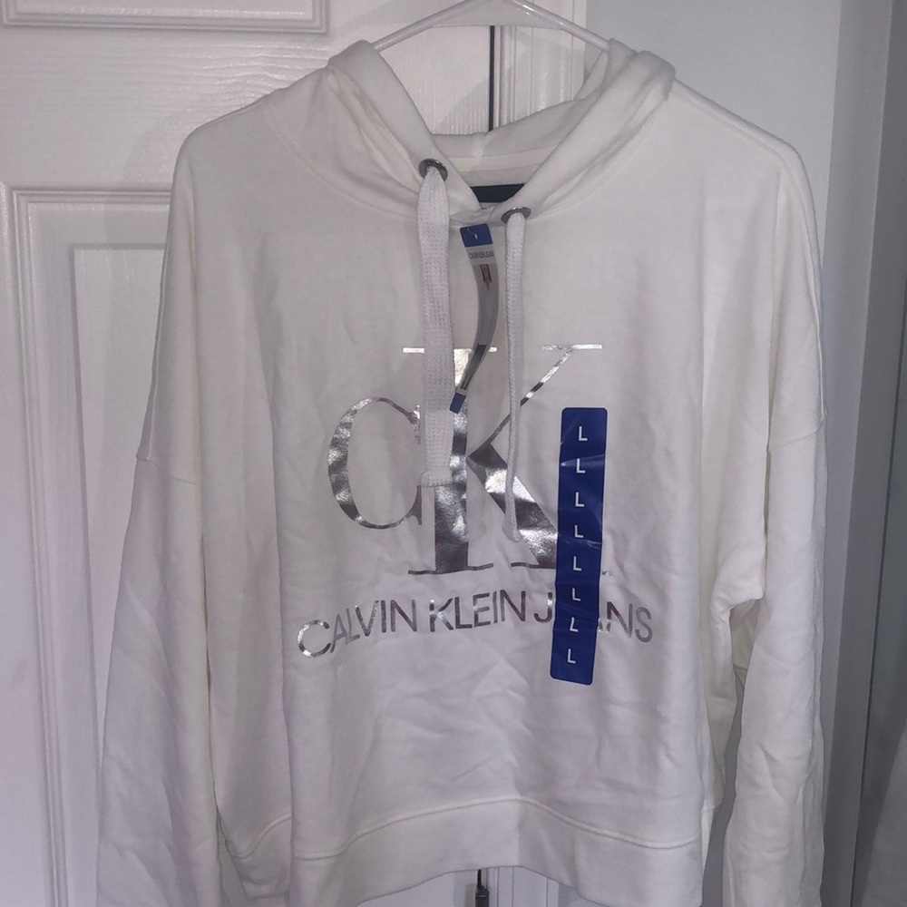 White Calvin Klein Hoodie